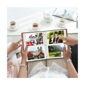 Fintie lbum de fotos de 4 x 6 pulgadas cubierta de cuero