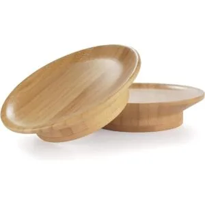 BambooMN Posavasos de bambú de doble uso tapa de cristal_1