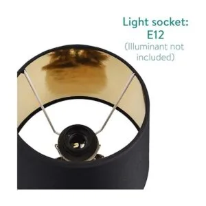 Navaris Lámpara de mesa de piña dorada Mini lámpara de_3