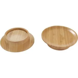 BambooMN Posavasos de bambú de doble uso tapa de cristal_2