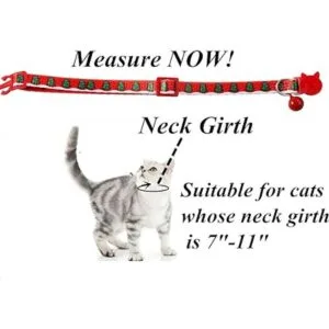 BoomBone Collar de gato con campana para NavidadCollares_3