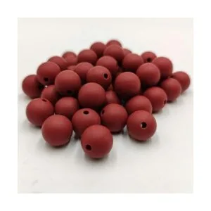 100pcs Granate Color Silicona Perlas Redondas Sensoriales_2