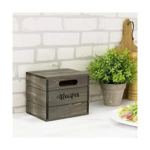MyGift Caja de almacenamiento para tarjetas de recetas