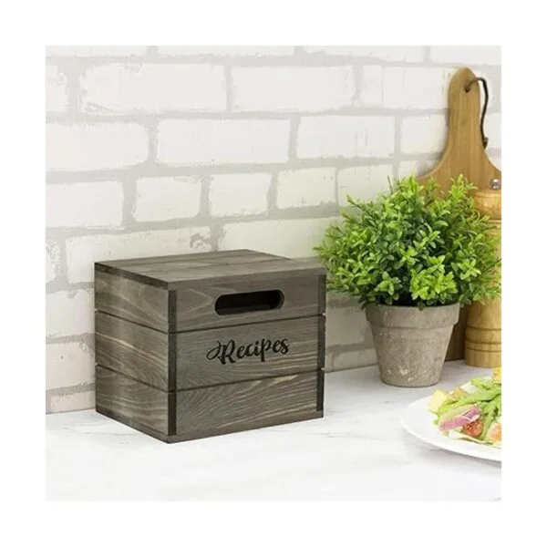 MyGift Caja de almacenamiento para tarjetas de recetas