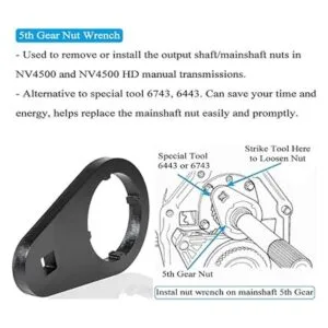 Kit de retenedor de tuerca de bloqueo de 5 marcha y llave