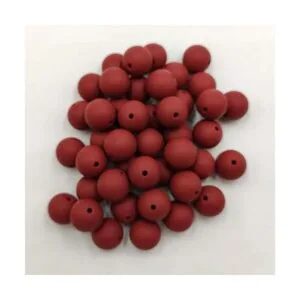 100pcs Granate Color Silicona Perlas Redondas Sensoriales_3