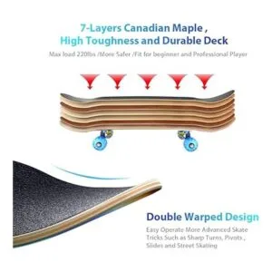 EasyWay Complete Skateboards Standard Skateboards for_4