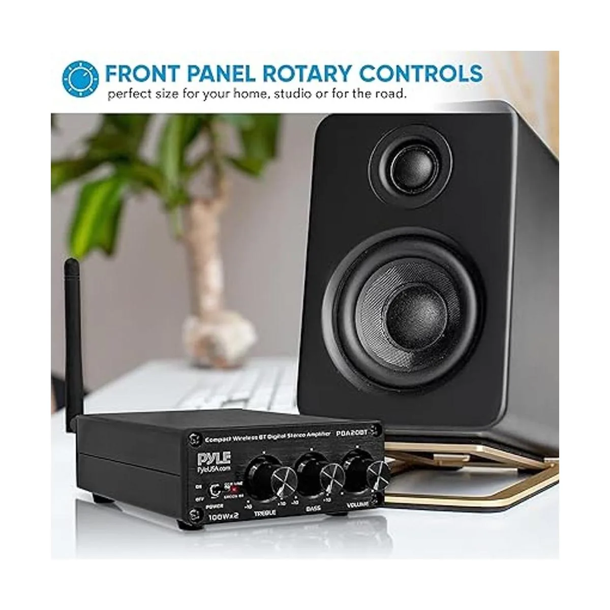 Mini amplificador de audio Bluetooth HiFi Receptor de_4