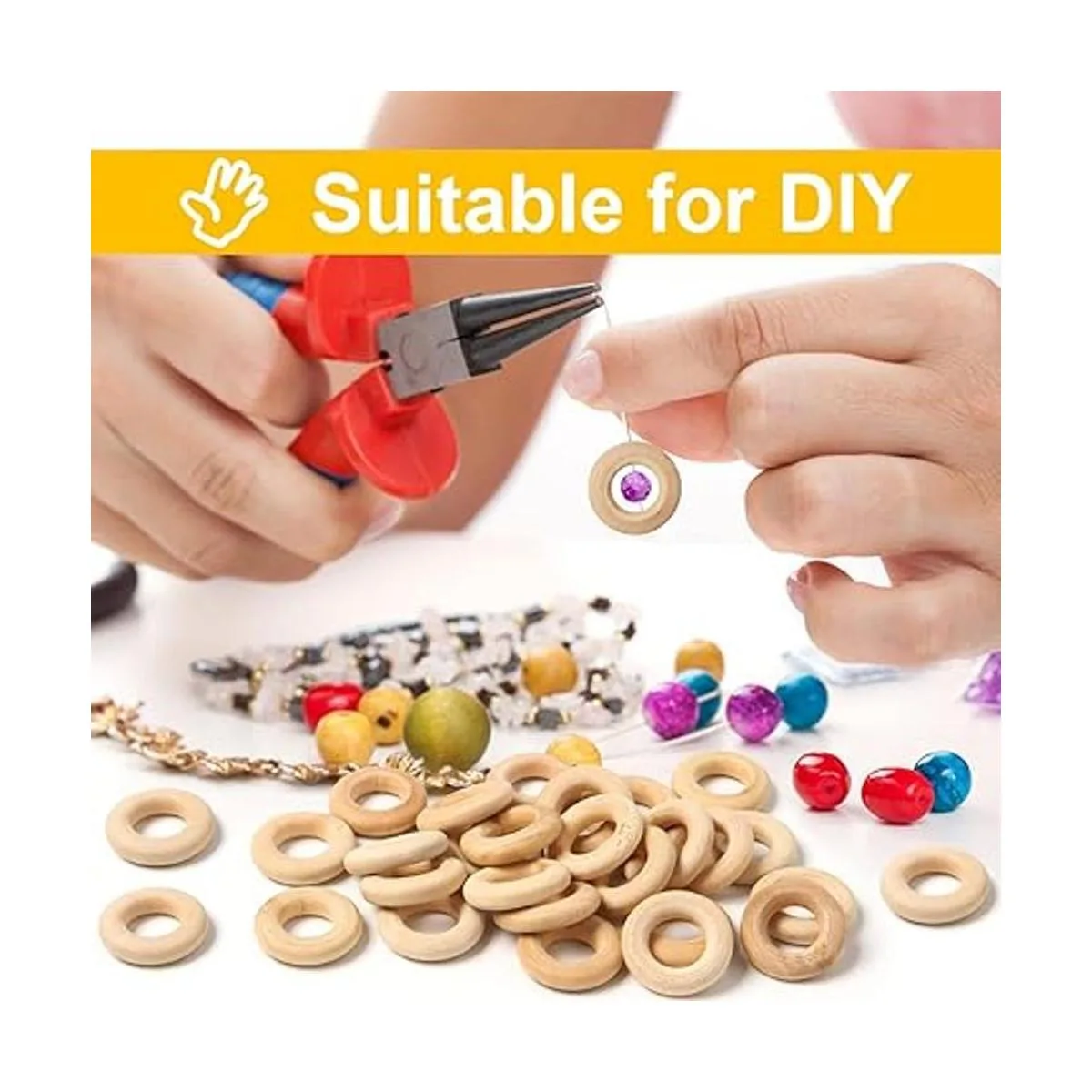 Ira Pollitt 150 anillos de madera de 0.984 in1 pulgada_5