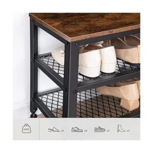 HOOBRO Banco de zapatos banco de almacenamiento de