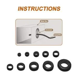 ISPINNER Kit surtido de ojales de goma 190 piezas 9_5