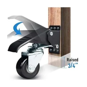 SPACECARE Juego de ruedas retráctiles de 900 libras 4_2