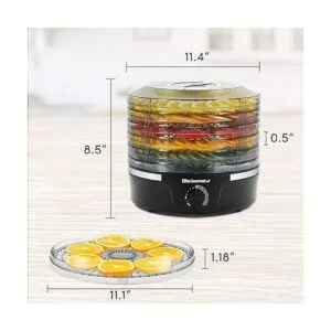 Elite Gourmet Deshidratador de alimentos EFD319_6