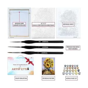 Artsy Etta Pintura por números para adultos lienzo_4