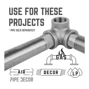 PIPE DCOR 38 pulgadas de salida lateral Codo hierro
