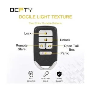 OCPTY 2 llaveros de control remoto sin llave sin cortar_4