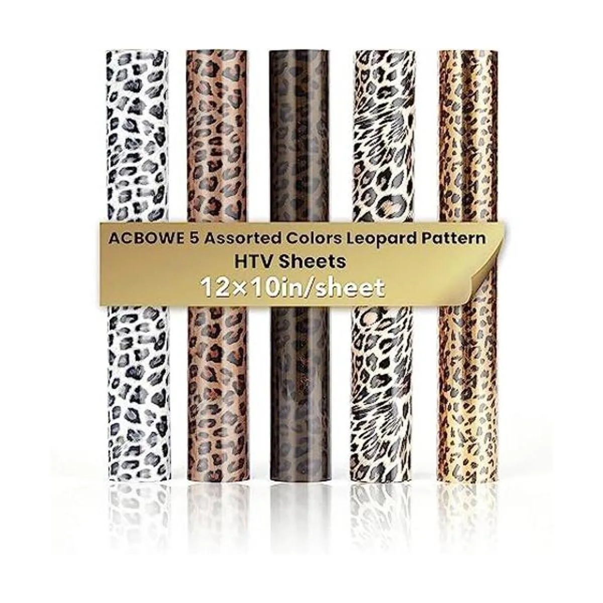 Juego de 5 hojas de vinilo de transferencia de calor con