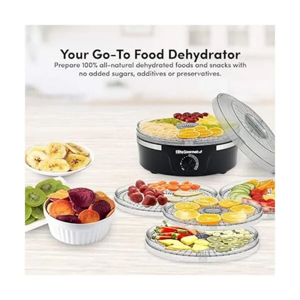 Elite Gourmet Deshidratador de alimentos EFD319_4
