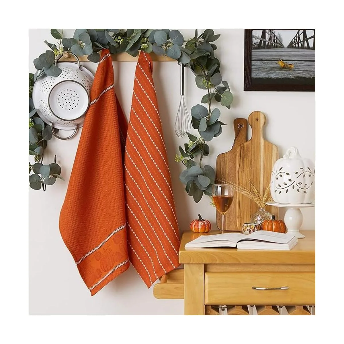 DII Fall Harvest Juego de toallas de cocina color_3