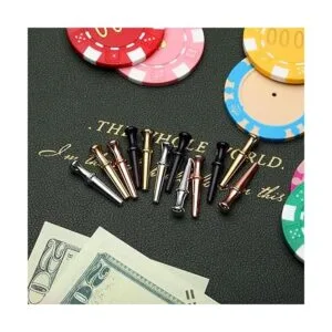 Mudder 12 clavijas de metal para cribbage con diseño_2