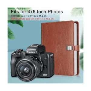 Fintie lbum de fotos de 4 x 6 pulgadas cubierta de cuero