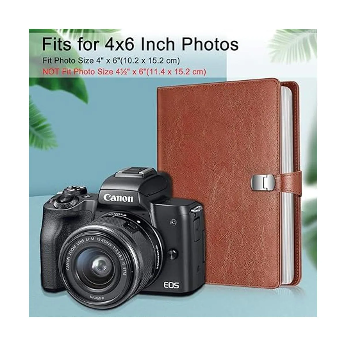 Fintie lbum de fotos de 4 x 6 pulgadas cubierta de cuero
