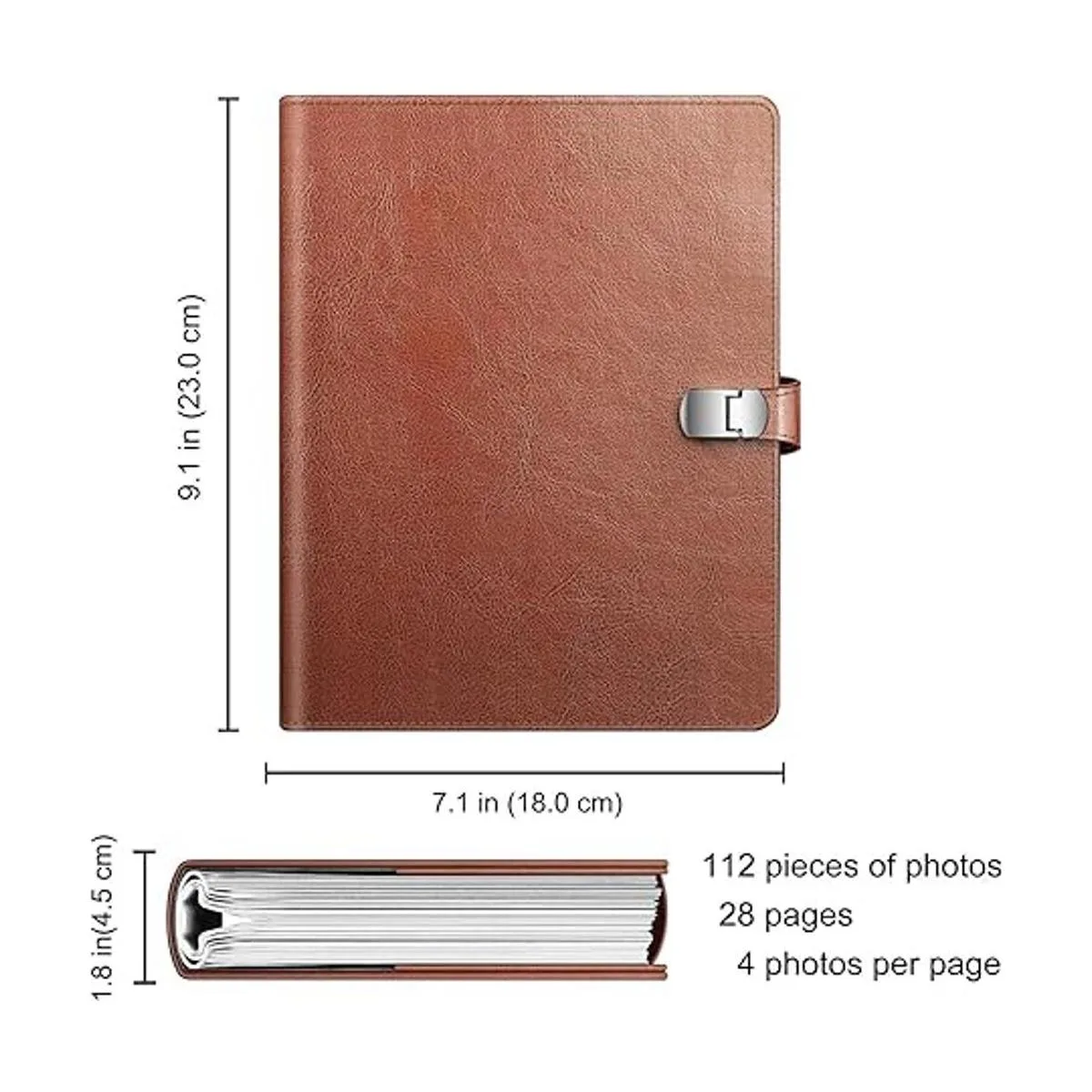 Fintie lbum de fotos de 4 x 6 pulgadas cubierta de cuero