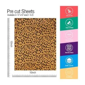 Juego de 5 hojas de vinilo de transferencia de calor con