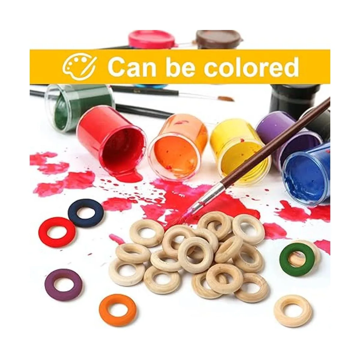 Ira Pollitt 150 anillos de madera de 0.984 in1 pulgada_4