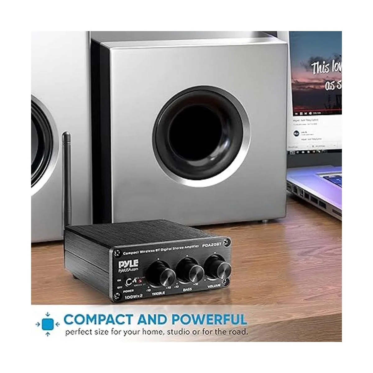 Mini amplificador de audio Bluetooth HiFi Receptor de_3