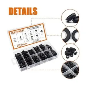 ISPINNER Kit surtido de ojales de goma 190 piezas 9_3