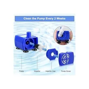 Comsmart Bomba de fuente de agua para mascotas reemplazo_4