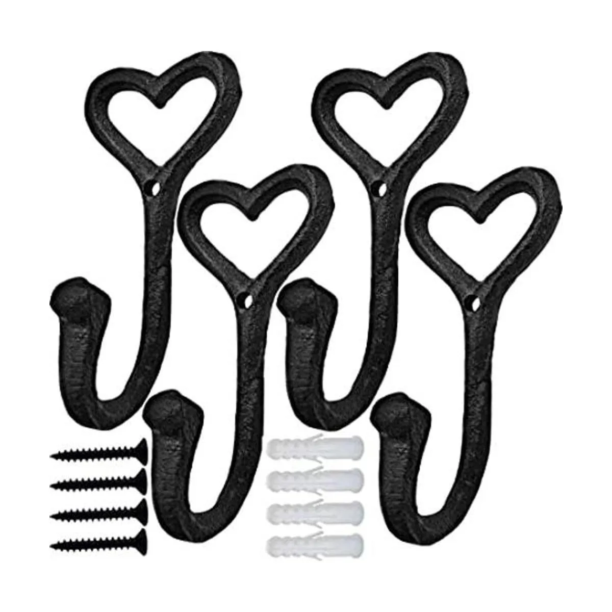 Ganchos resistentes para abrigos 4 ganchos de pared de