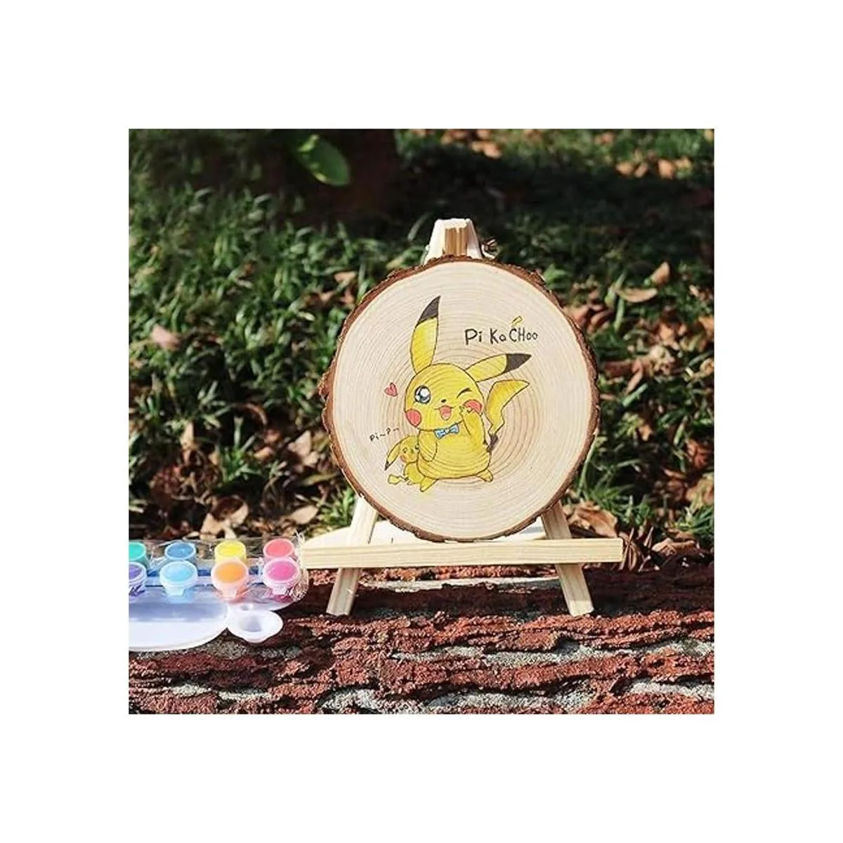 50 rebanadas de madera natural de 5.0 a 2.6 in CertBuy