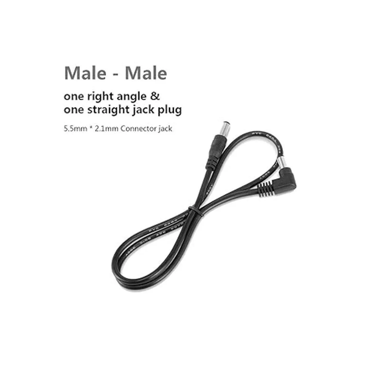 Paquete de 4 cables CC macho a macho de 0.217 in x 0.083_3