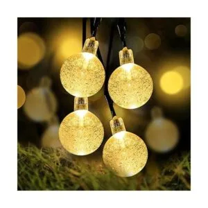 LOENDE Cadena de luces con pilas impermeable 16 pies