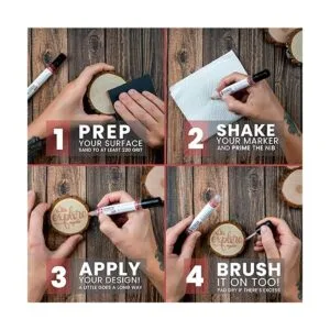 Scorch Marker Herramienta de bolígrafo para quemar leña_3