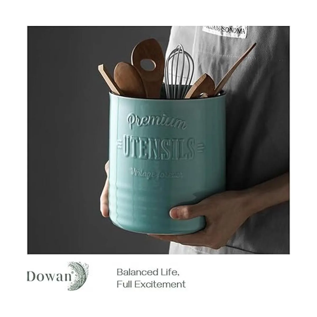 DOWAN Soporte para utensilios de cocina de cerámica_2