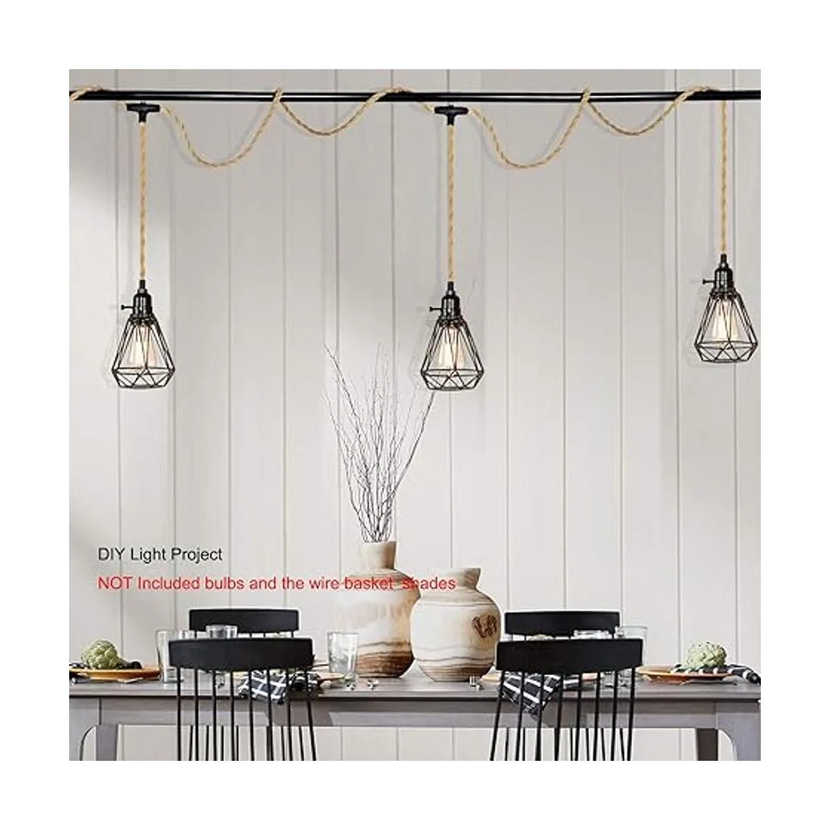 ALAISLYC Kit de lámpara colgante de 3 luces enchufables_4