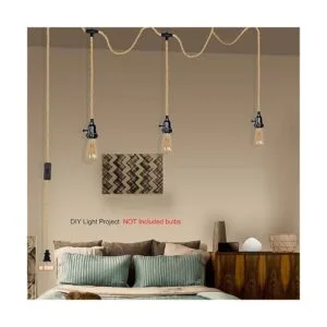 ALAISLYC Kit de lámpara colgante de 3 luces enchufables_5