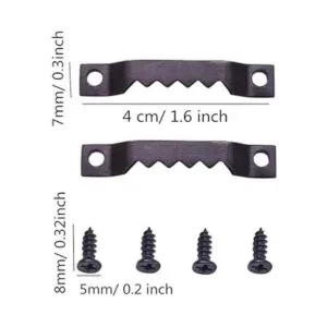 Paquete de 100 ganchos pequeños de dientes de sierra con_2