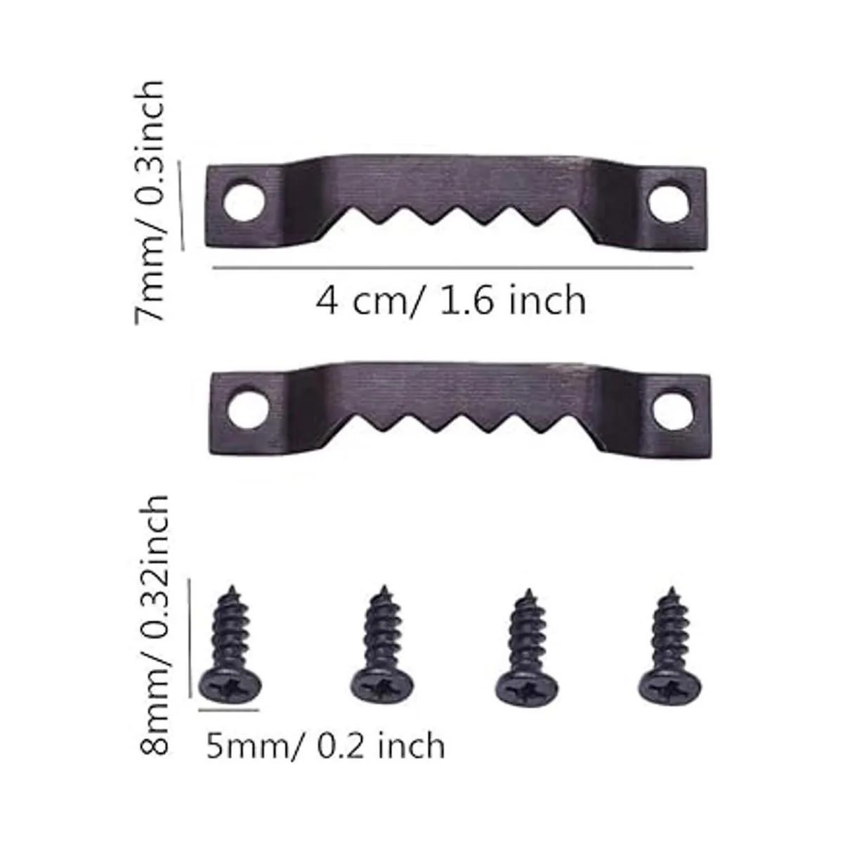 Paquete de 100 ganchos pequeños de dientes de sierra con_2