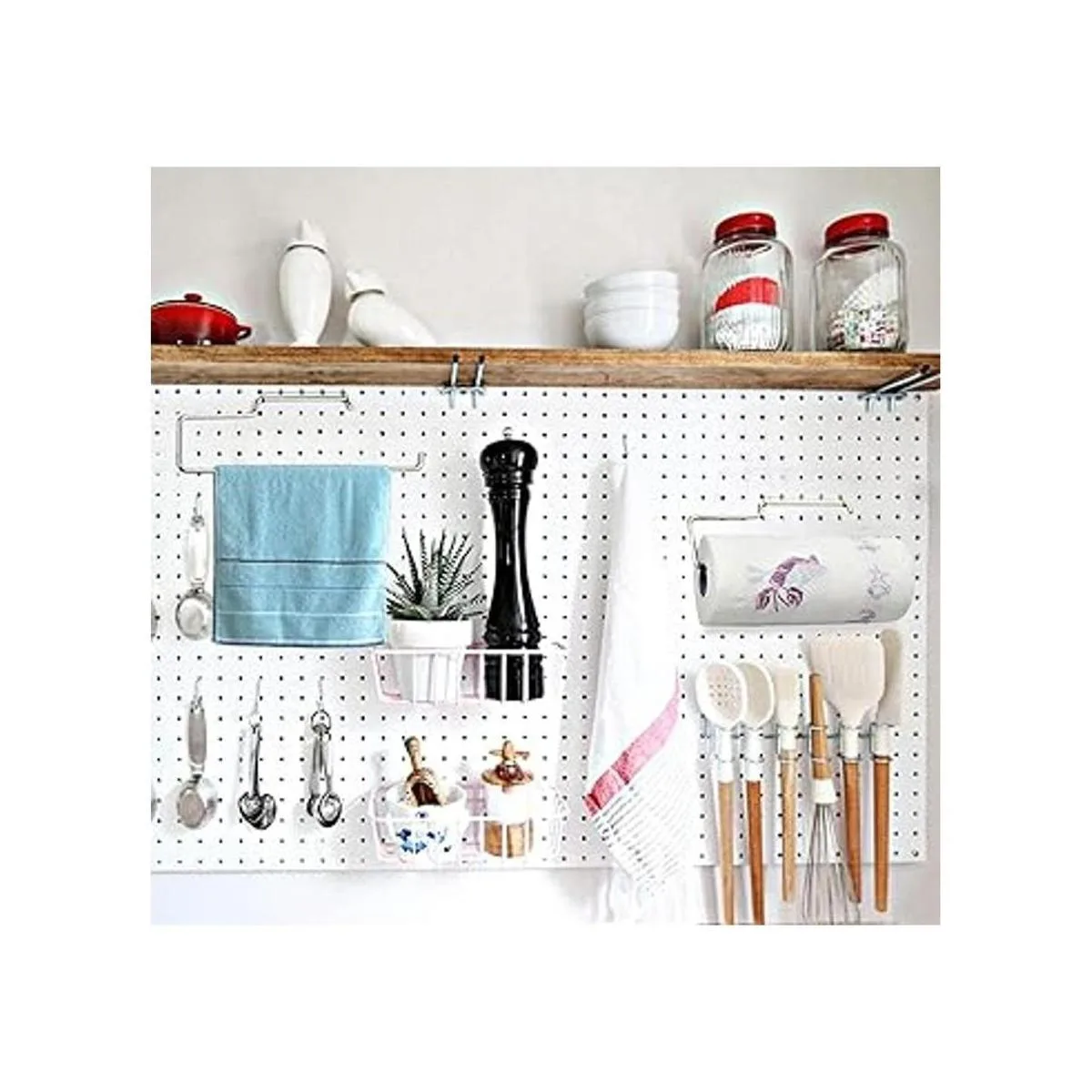 Menecor Juego de 2 toallas de acero inoxidable con