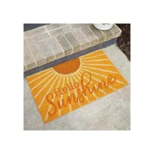 Avera Products Hello Sunshine felpudo de fibra de coco_2