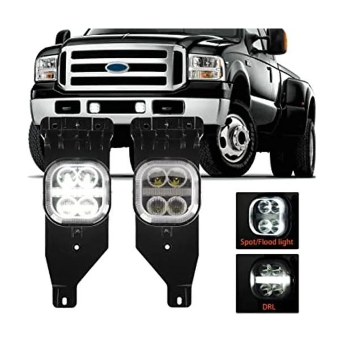 Luz antiniebla LED con luces de circulación diurna_1