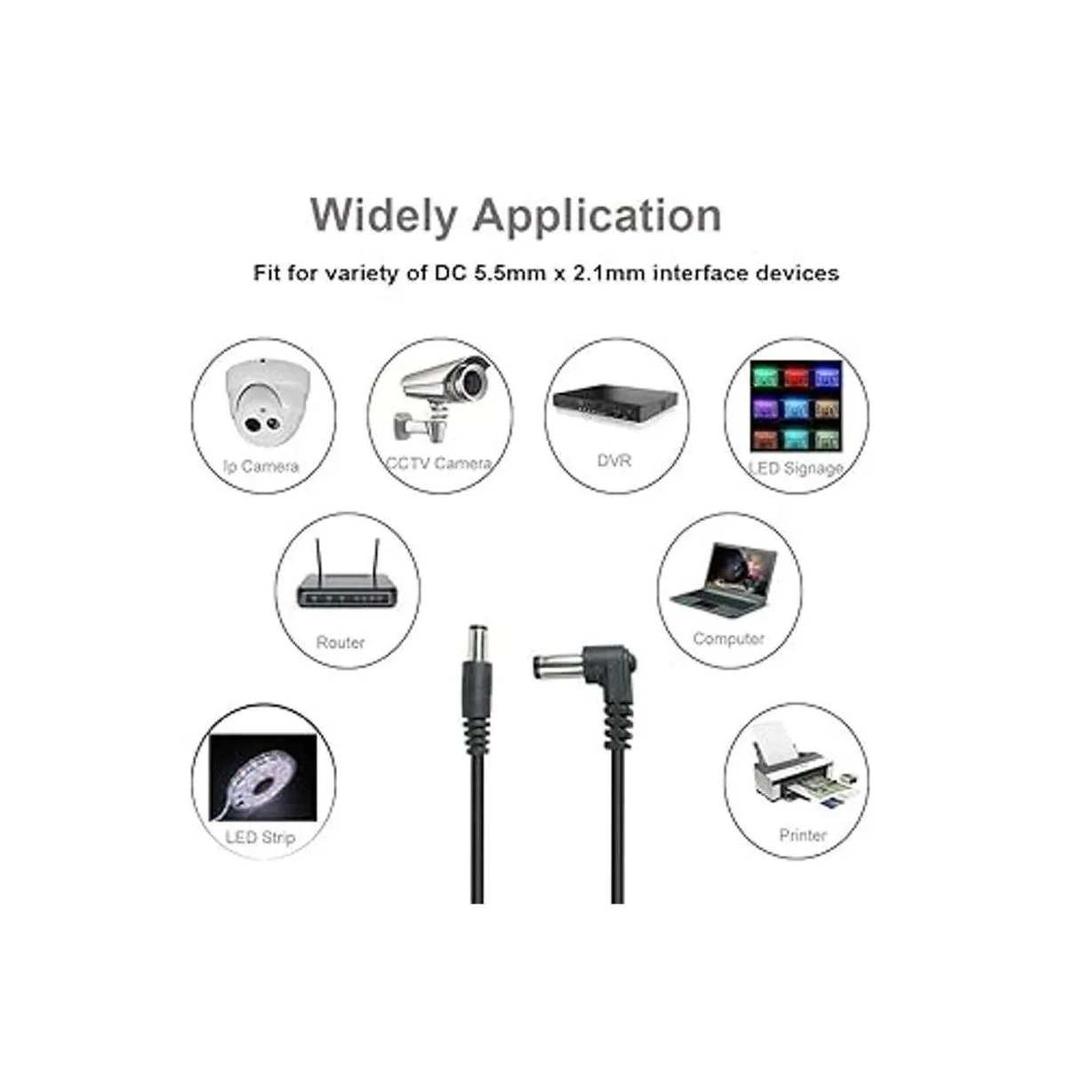 Paquete de 4 cables CC macho a macho de 0.217 in x 0.083_2