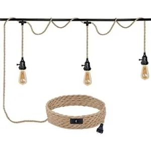 ALAISLYC Kit de lámpara colgante de 3 luces enchufables_1