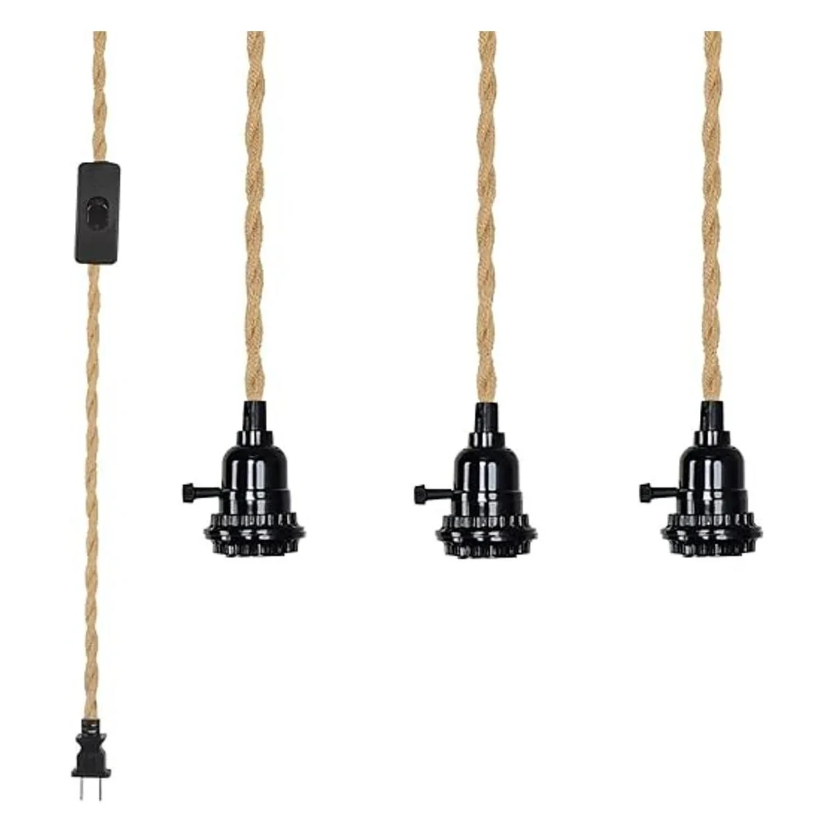 ALAISLYC Kit de lámpara colgante de 3 luces enchufables_2