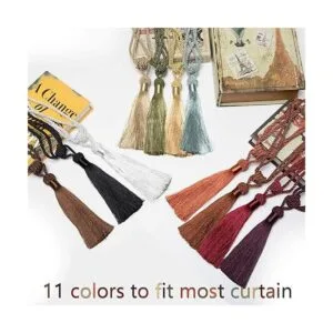 BEL AVENIR Alzapaños de cortina tejidos a mano para el_6