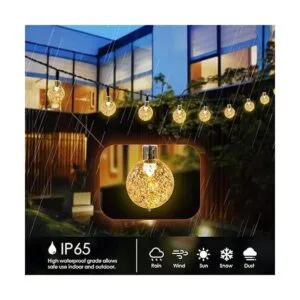 LOENDE Cadena de luces con pilas impermeable 16 pies